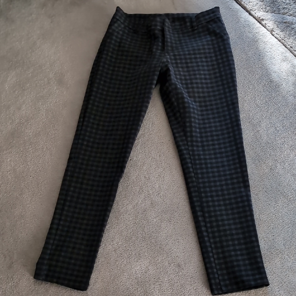 Kut from the Kloth Black and Gray Checkered Skinny Pants